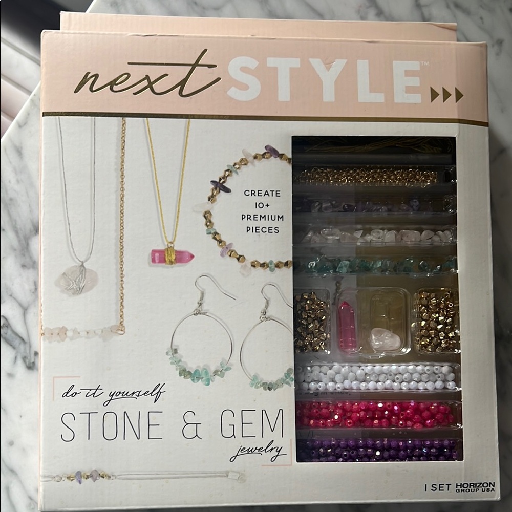 DIY Stone & Gem Jewelry Kit NEW